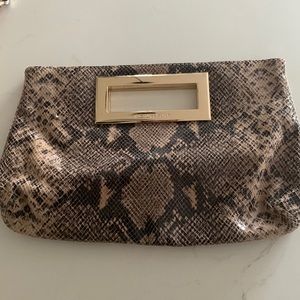Michael Kors snakeskin clutch